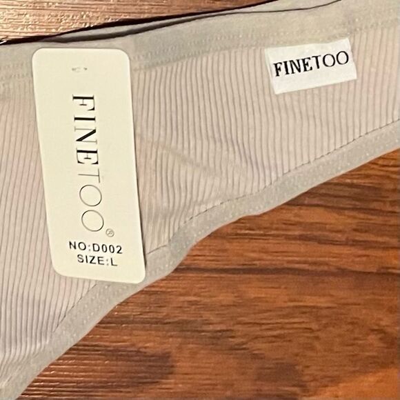 FineToo Gray Thong Size L - Picture 2 of 5